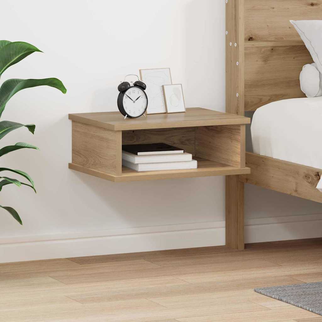 Bedside Table Artisan Oak 40 x 31 x 15 cm Engineered Wood