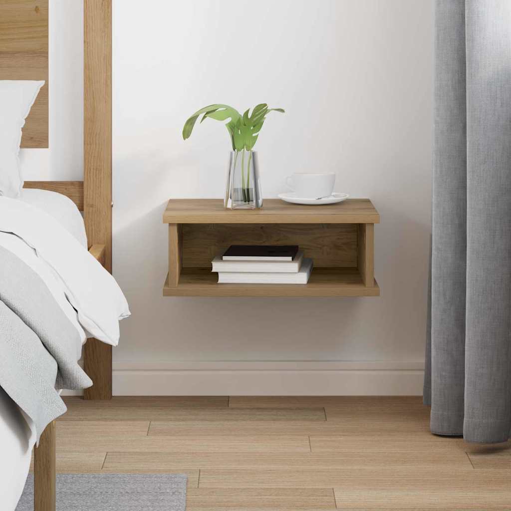 Bedside Table Artisan Oak 40 x 31 x 15 cm Engineered Wood