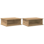 Bedside Table 2 pcs Artisan Oak 40 x 31 x 15 cm Engineered Wood