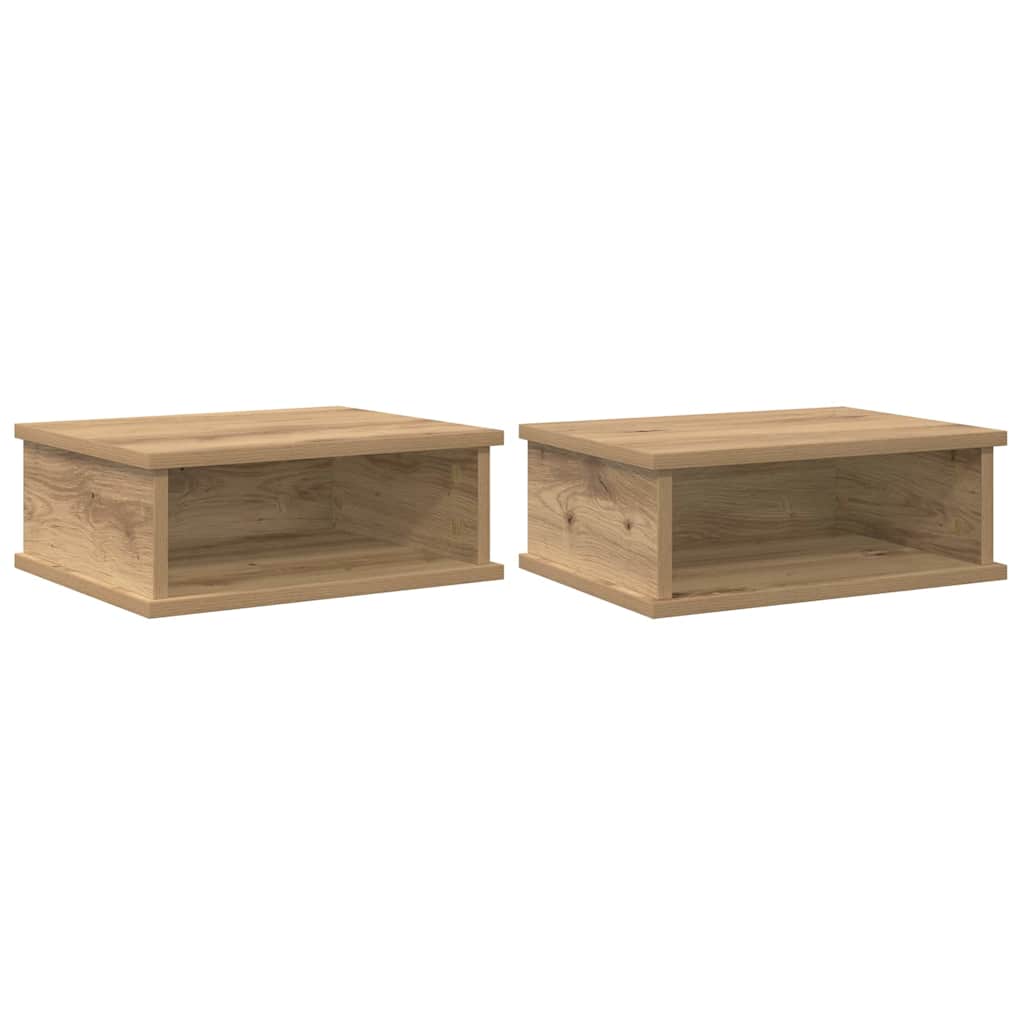 Bedside Table 2 pcs Artisan Oak 40 x 31 x 15 cm Engineered Wood