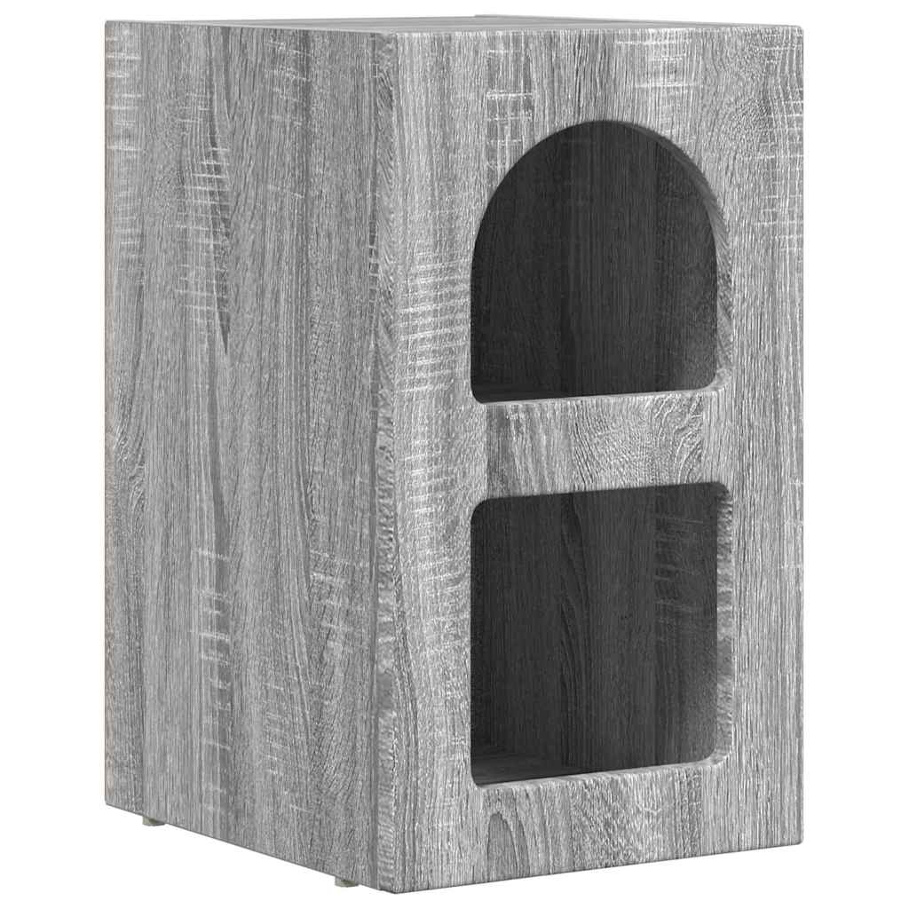 Bedside Table 2 pcs Grey Sonoma 29.5 x 33.5 x 50 cm