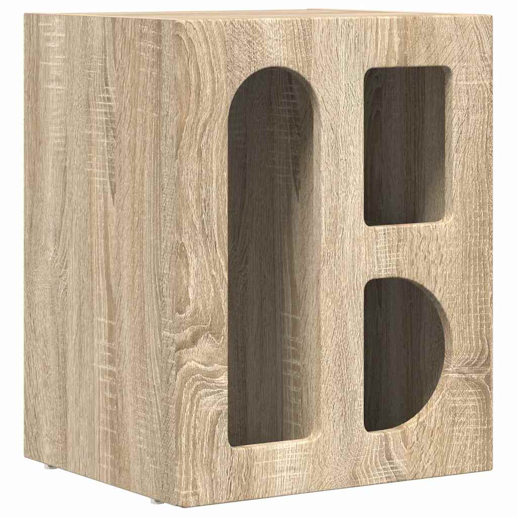 Bedside Table 2 pcs Sonoma Oak 40 x 35 x 50 cm Engineered Wood