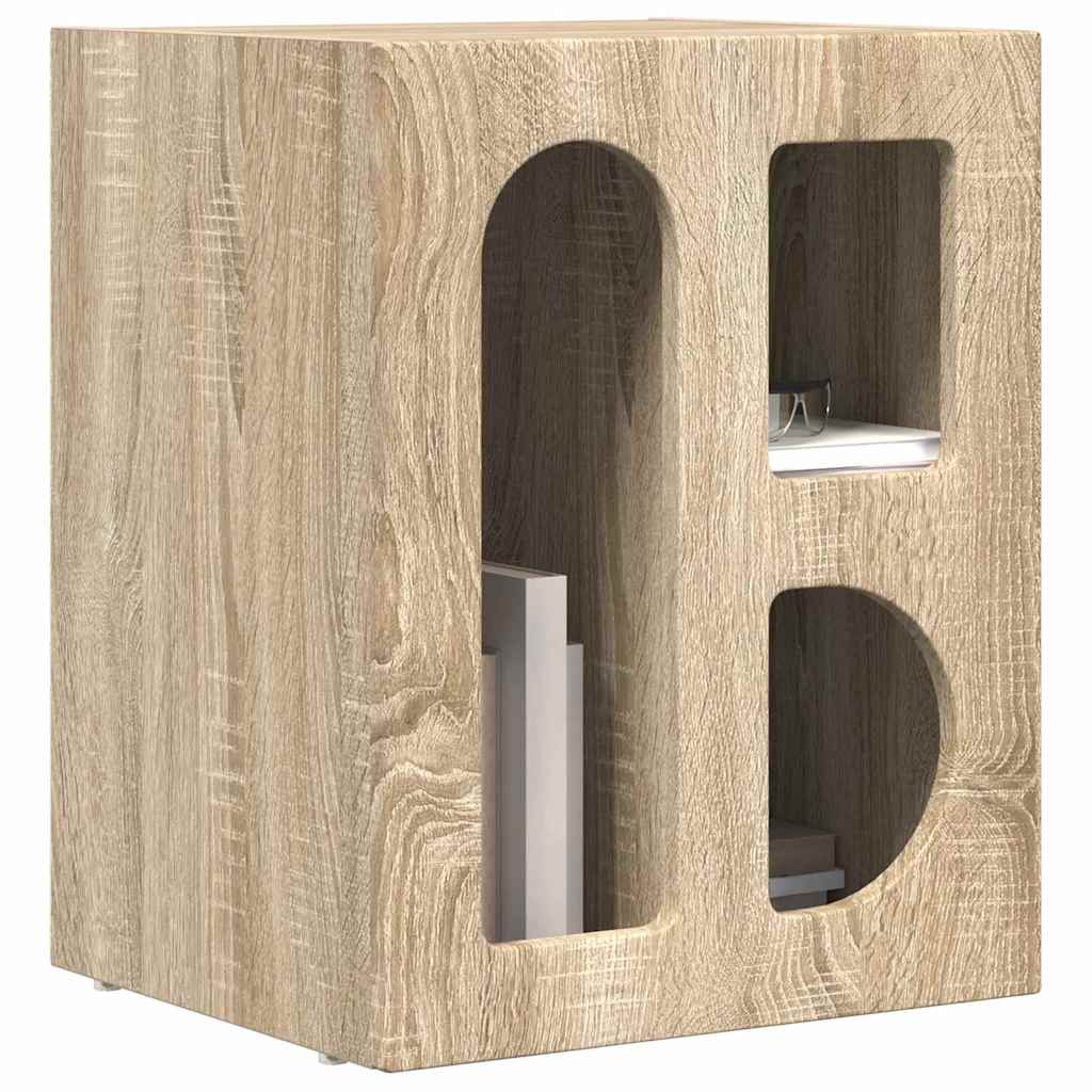 Bedside Table 2 pcs Sonoma Oak 40 x 35 x 50 cm Engineered Wood