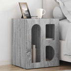 Bedside Table Grey Sonoma 40 x 35 x 50 cm Engineered Wood