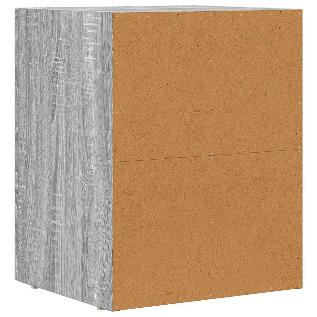 Bedside Table Grey Sonoma 40 x 35 x 50 cm Engineered Wood