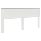 Bed Frame with Headboard White 200 x 200 cm Engineered wood