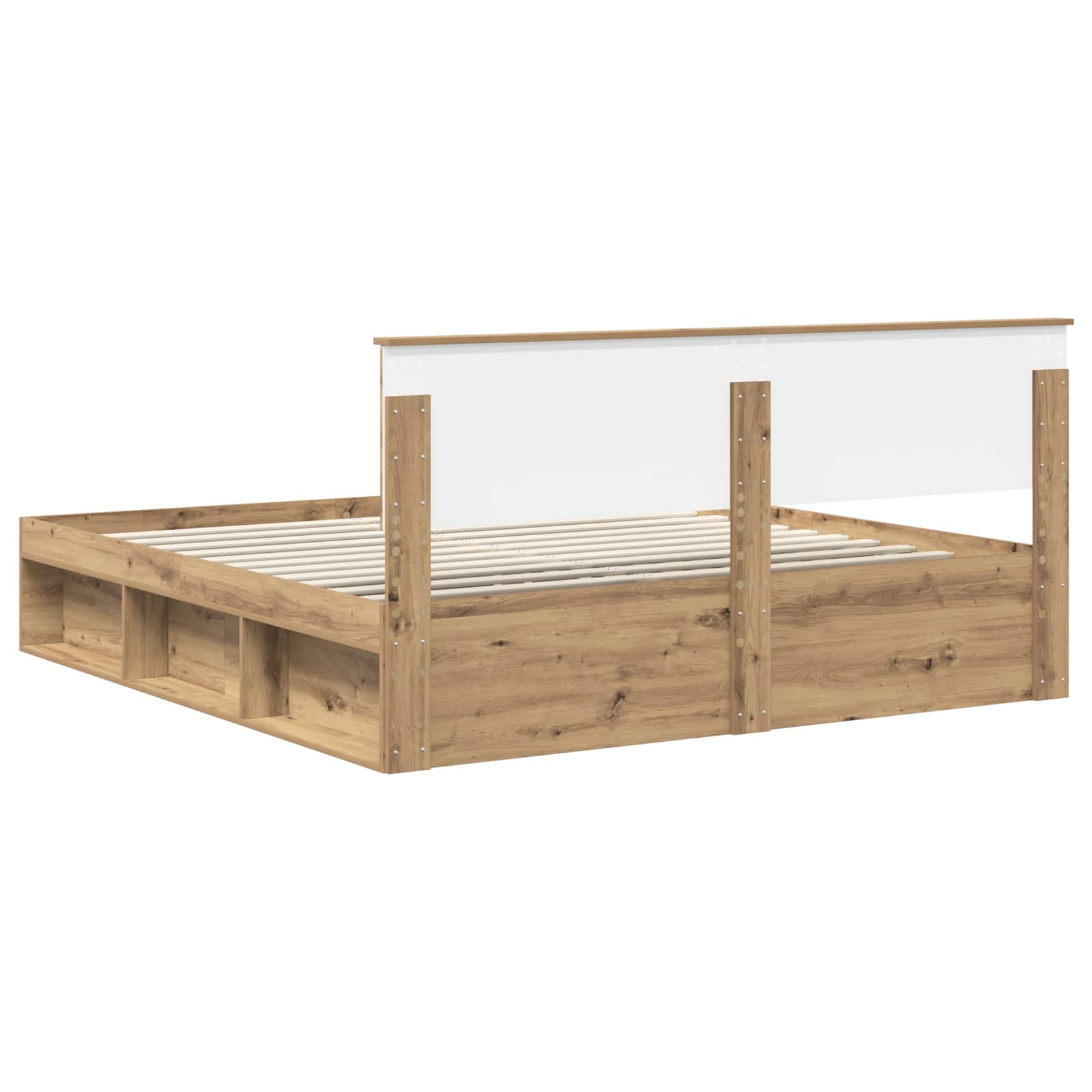 Bed Frame Artisian Oak 180 x 200 cm Engineered wood