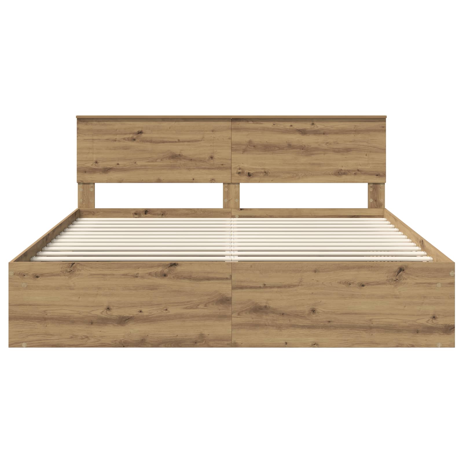 Bed Frame Artisian Oak 180 x 200 cm Engineered wood