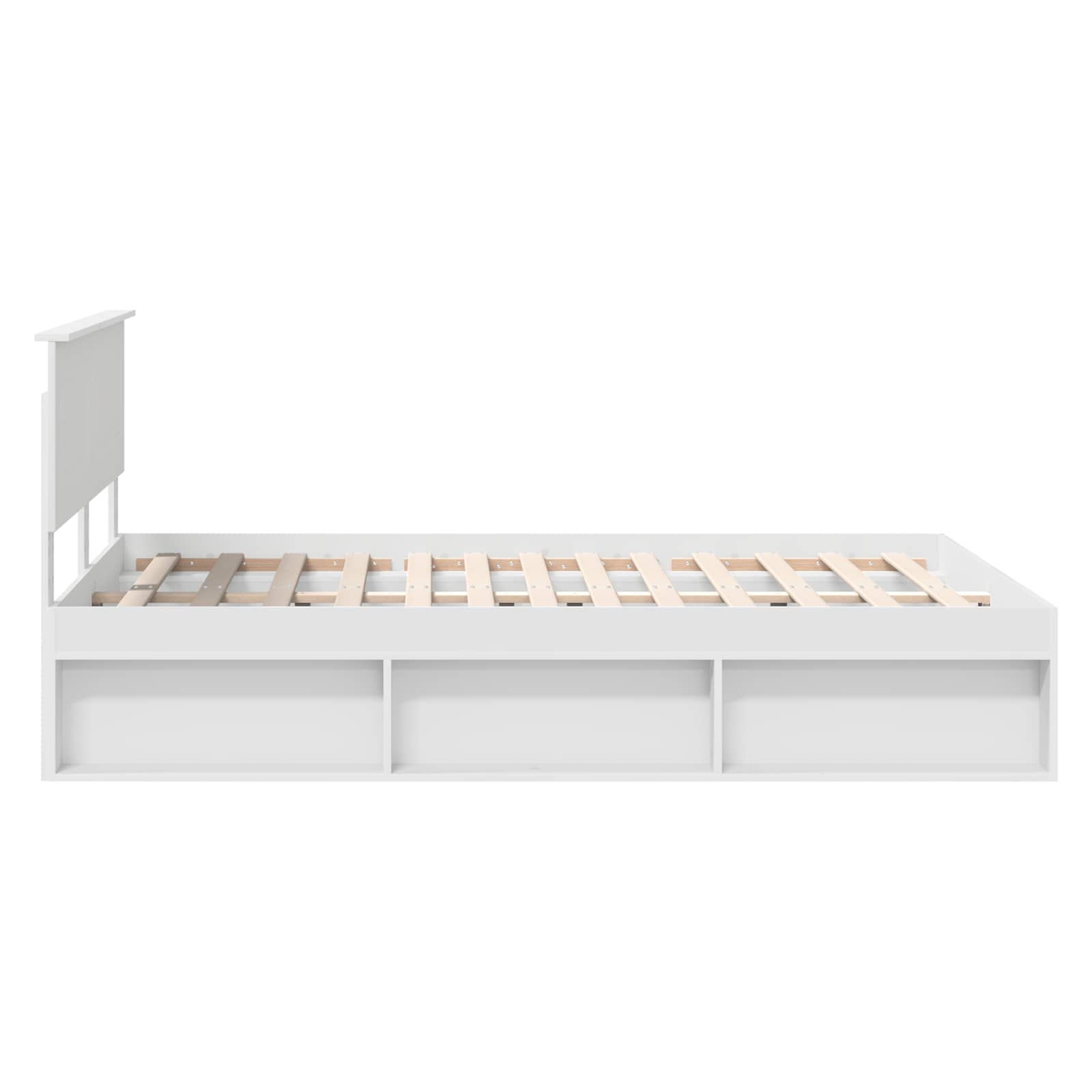Bed Frame with Headboard White 160 x 200 cm Engineered wood