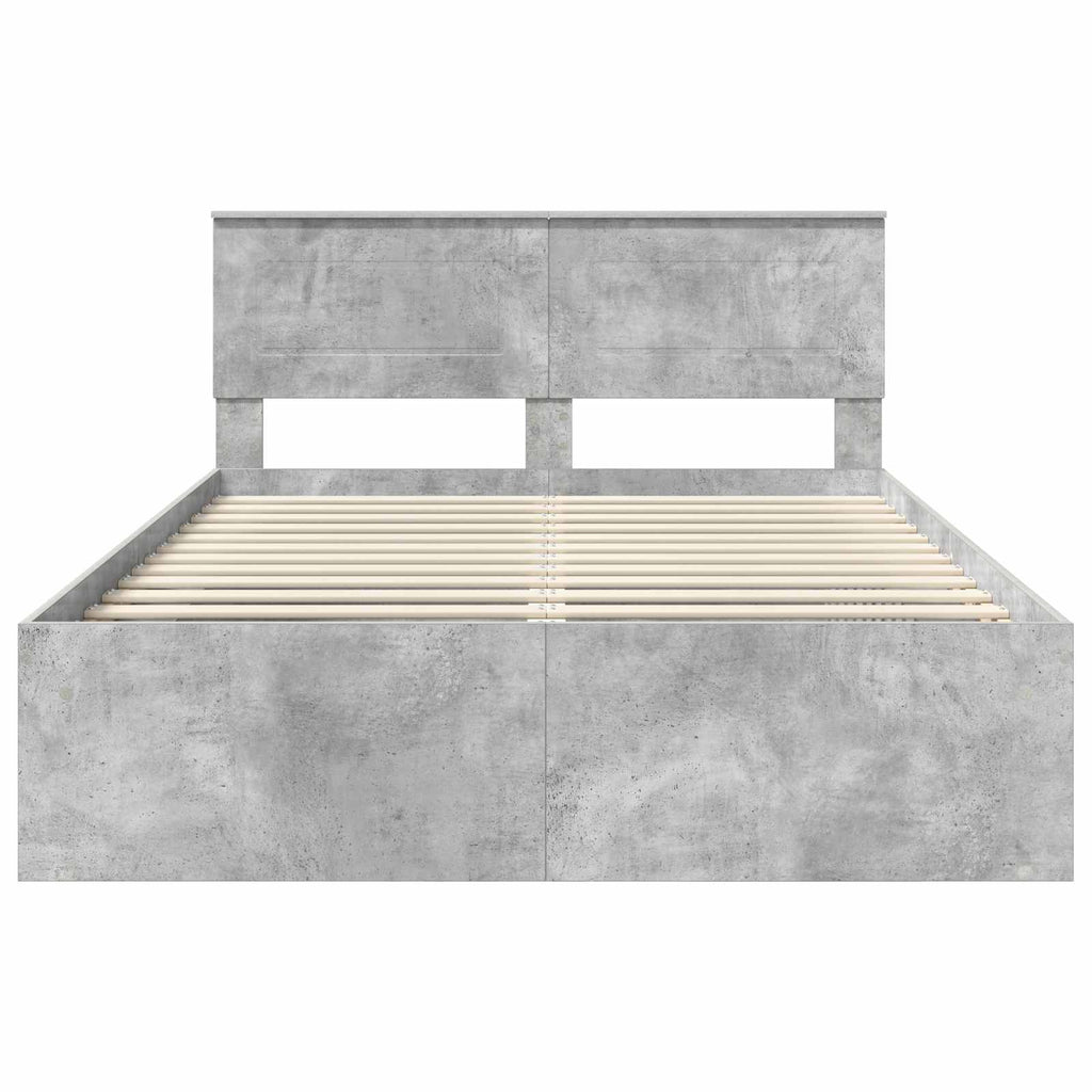 Bed Frame with Headboard Concerte 160 x 200 cm Engineered wood