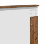 Bed Frame with Headboard Old Wood 160 x 200 cm Engineered wood