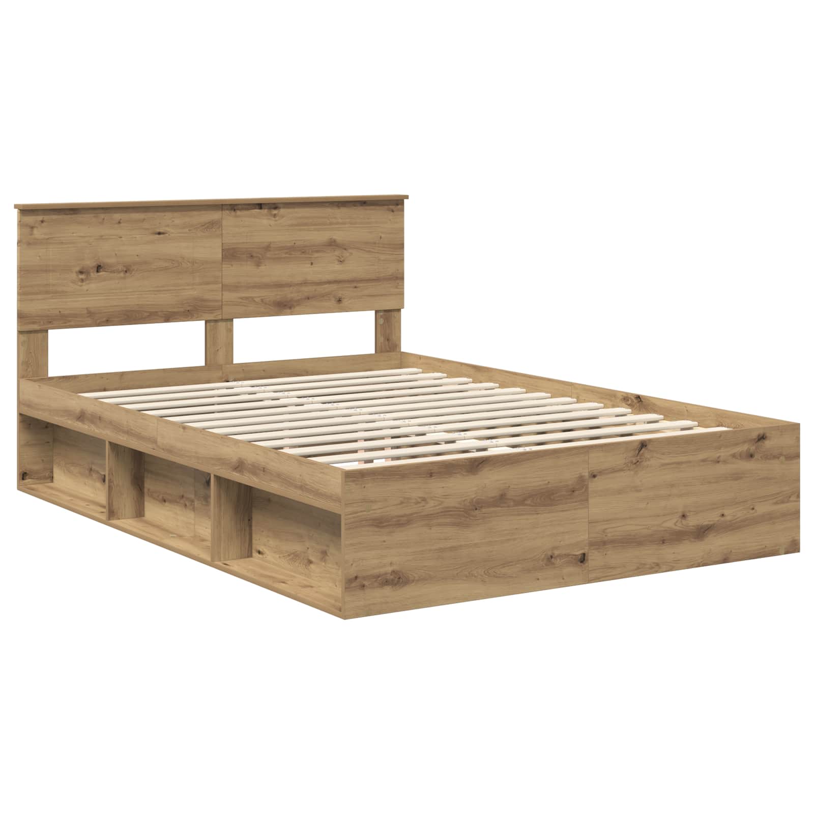 Bed Frame Artisian Oak 160 x 200 cm Engineered wood