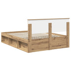 Bed Frame Artisian Oak 160 x 200 cm Engineered wood