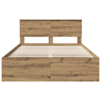 Bed Frame Artisian Oak 160 x 200 cm Engineered wood