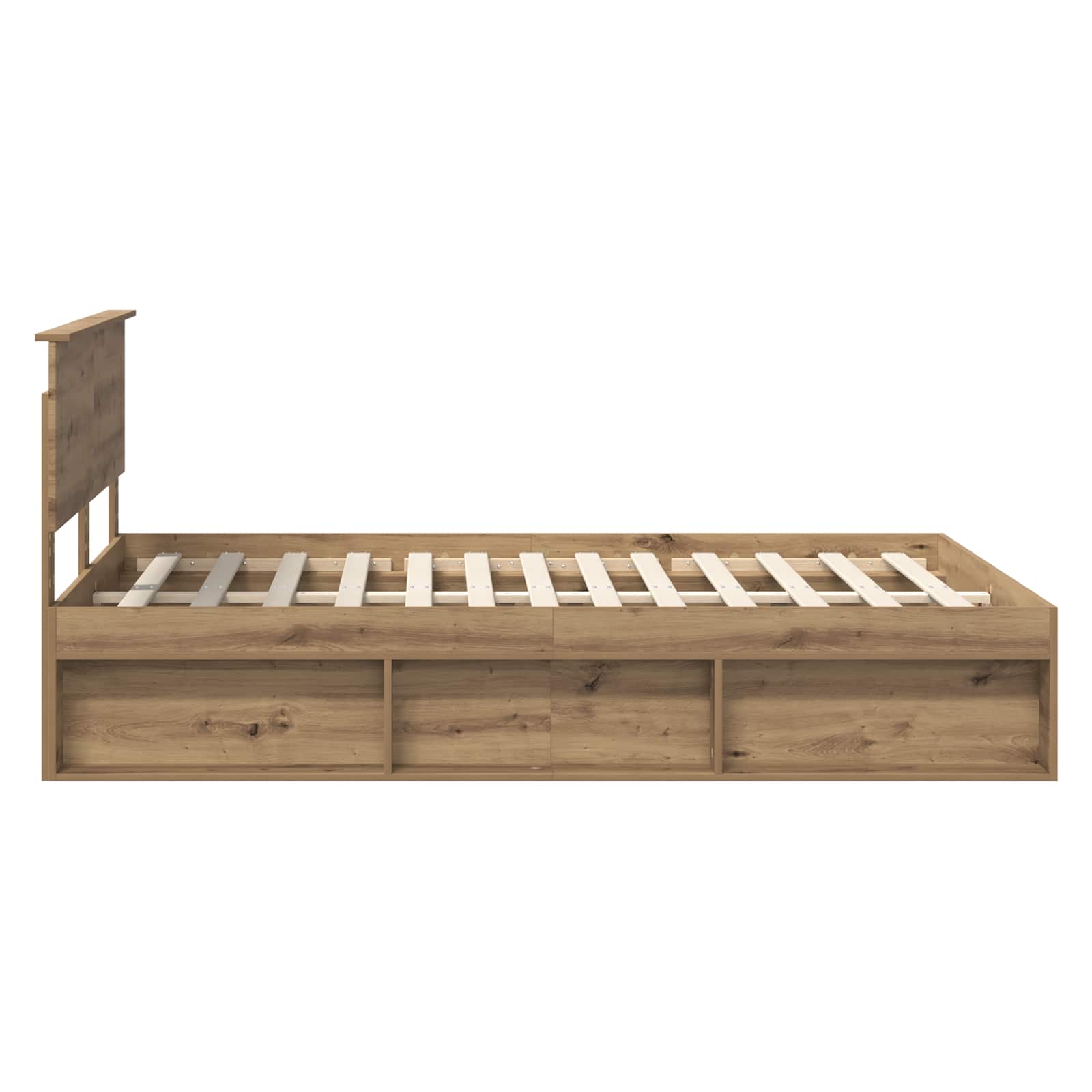 Bed Frame Artisian Oak 160 x 200 cm Engineered wood