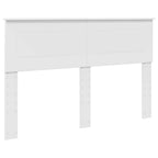 Bed Frame with Headboard White 140 x 200 cm Engineered wood