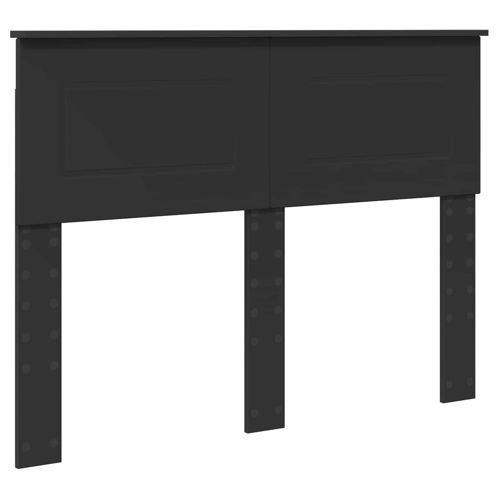 Bed Frame with Headboard Black 120 x 190 cm Engineered wood