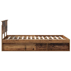 Bed Frame with Headboard Old Wood 120 x 190 cm Engineered wood