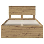 Bed Frame Artisian Oak 120 x 190 cm Engineered wood