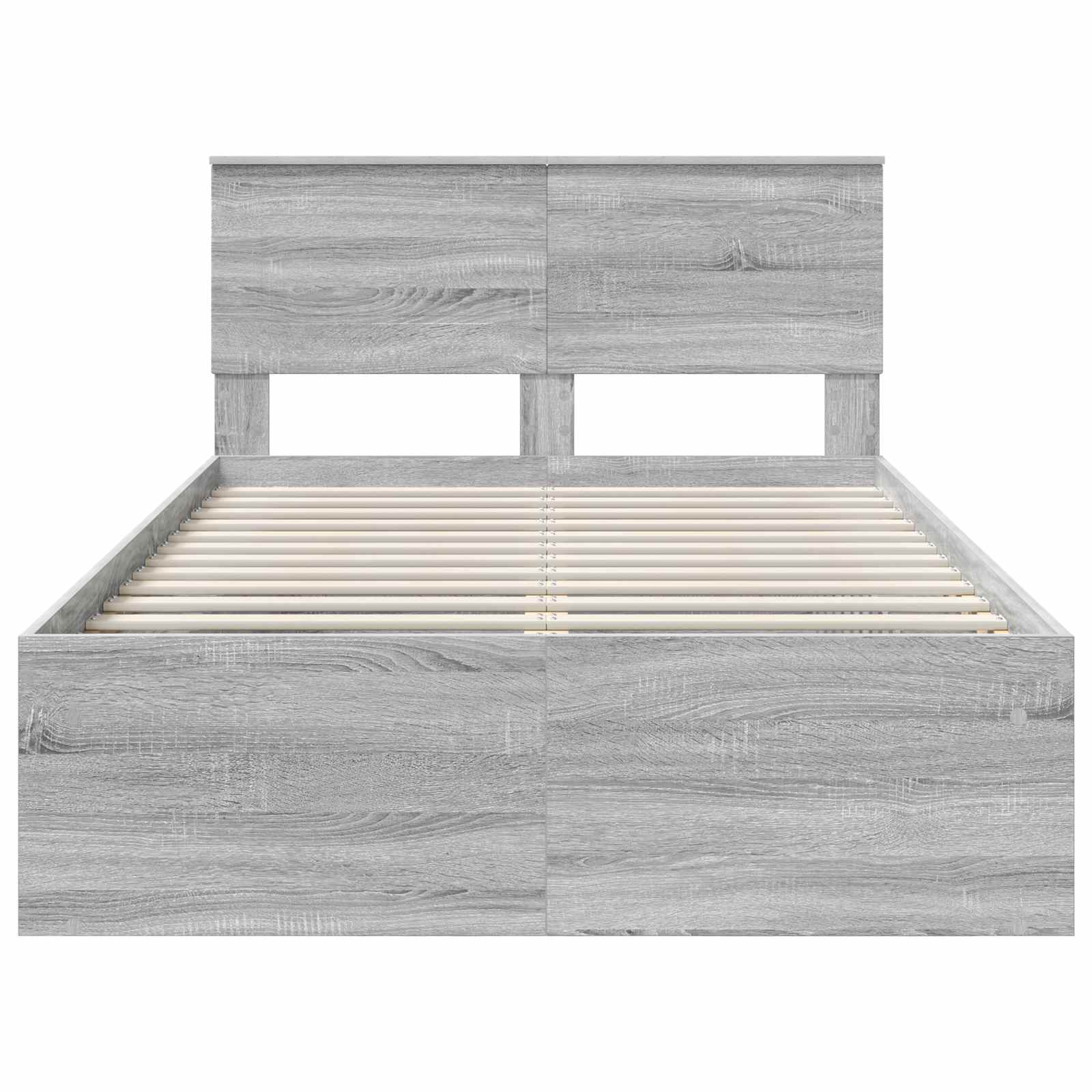 Bed Frame Grey Sonoma 120 x 200 cm Engineered wood