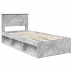 Bed Frame Concerte Grey 100 x 200 cm Engineered wood