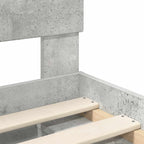 Bed Frame Concerte Grey 90 x 190 cm Engineered wood