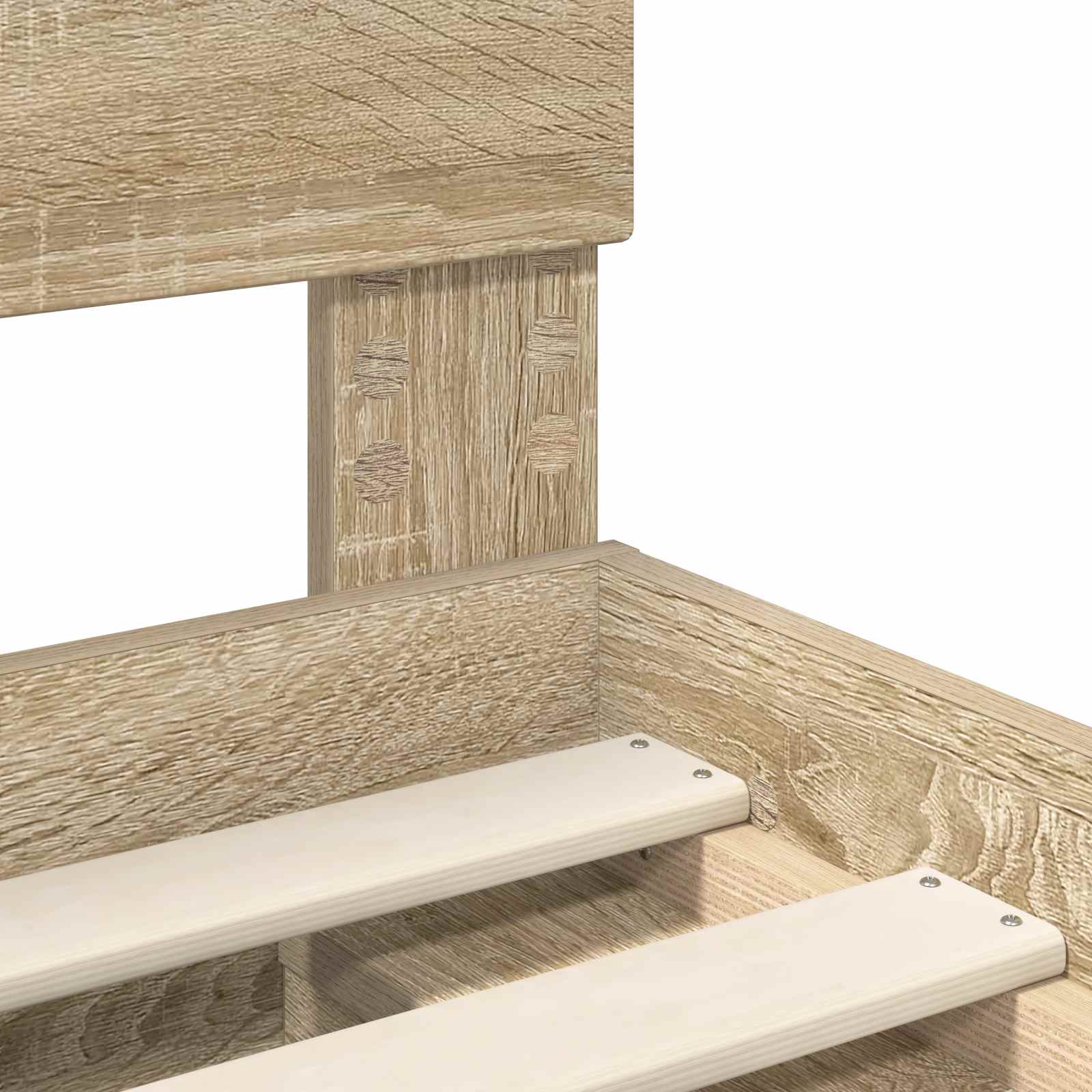 Bed Frame with Headboard Sonoma Oak 90 x 200 cm Engineered wood