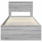 Bed Frame Grey Sonoma 90 x 200 cm Engineered wood