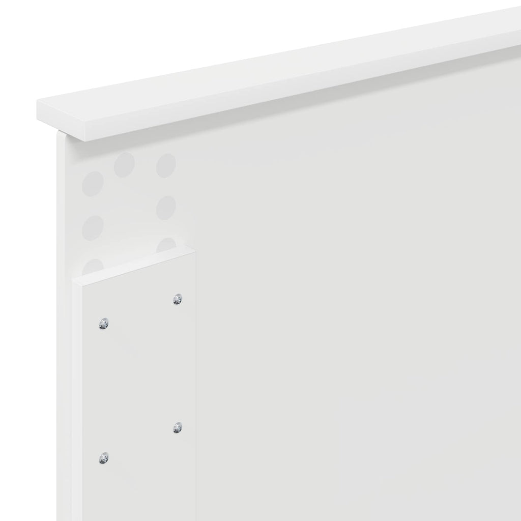 Bed Frame with Headboard White 75 x 190 cm Engineered wood