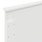 Bed Frame with Headboard White 75 x 190 cm Engineered wood