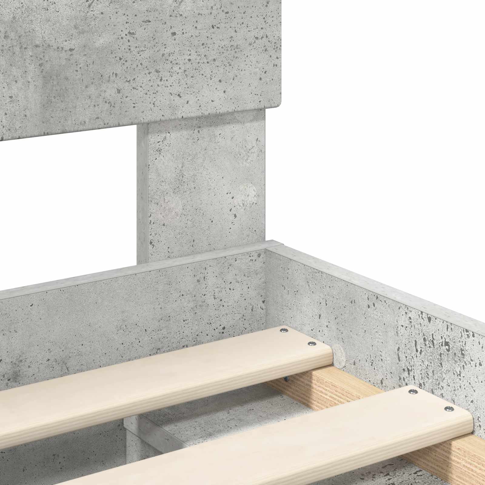 Bed Frame Concerte Grey 75 x 190 cm Engineered wood