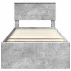 Bed Frame Concerte Grey 75 x 190 cm Engineered wood