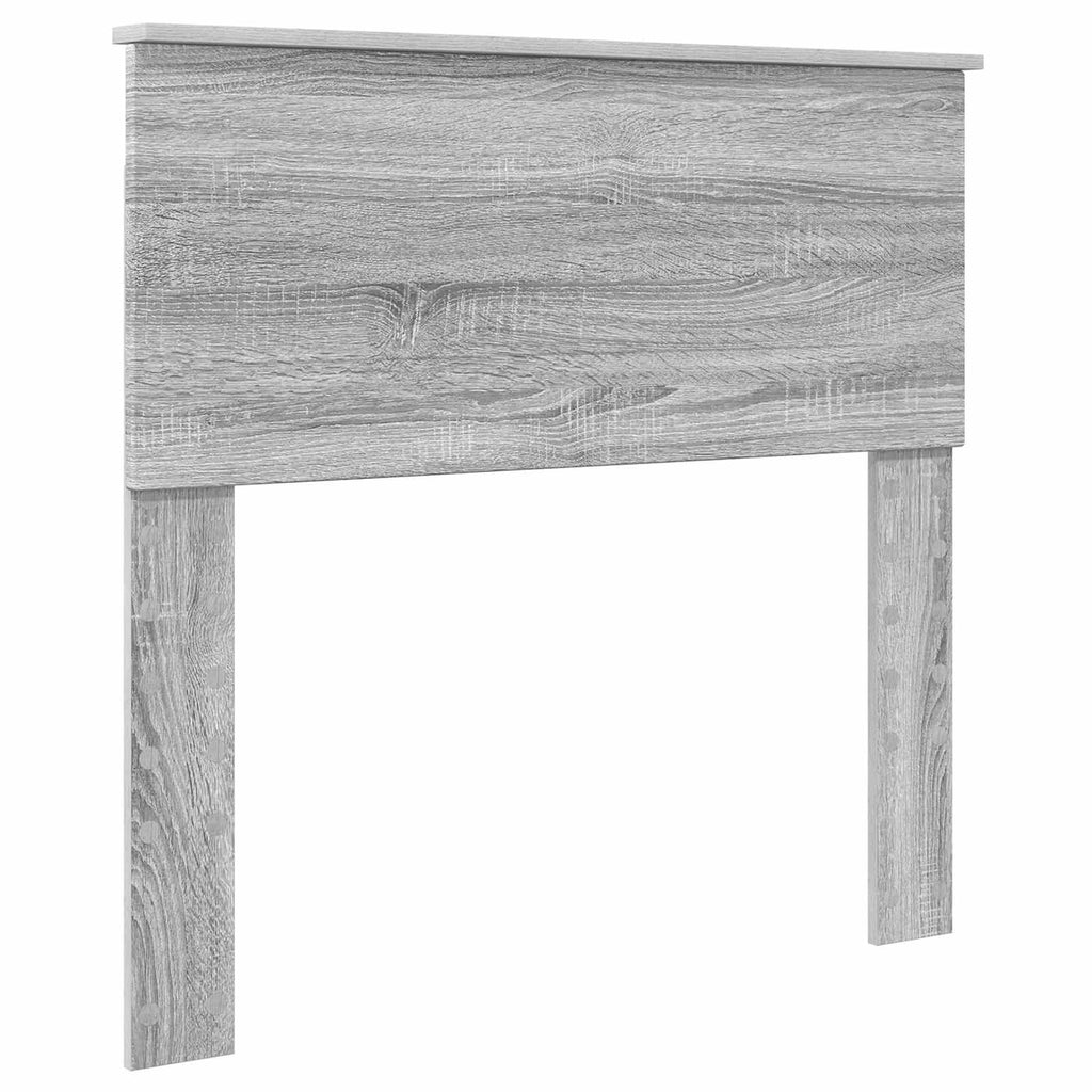 Bed Frame Grey Sonoma 75 x 190 cm Engineered wood