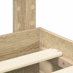 Bed Frame with Drawer Sonoma Oak 150 x 200 cm Engineered Wood