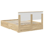 Bed Frame with Drawer Sonoma Oak 150 x 200 cm Engineered Wood