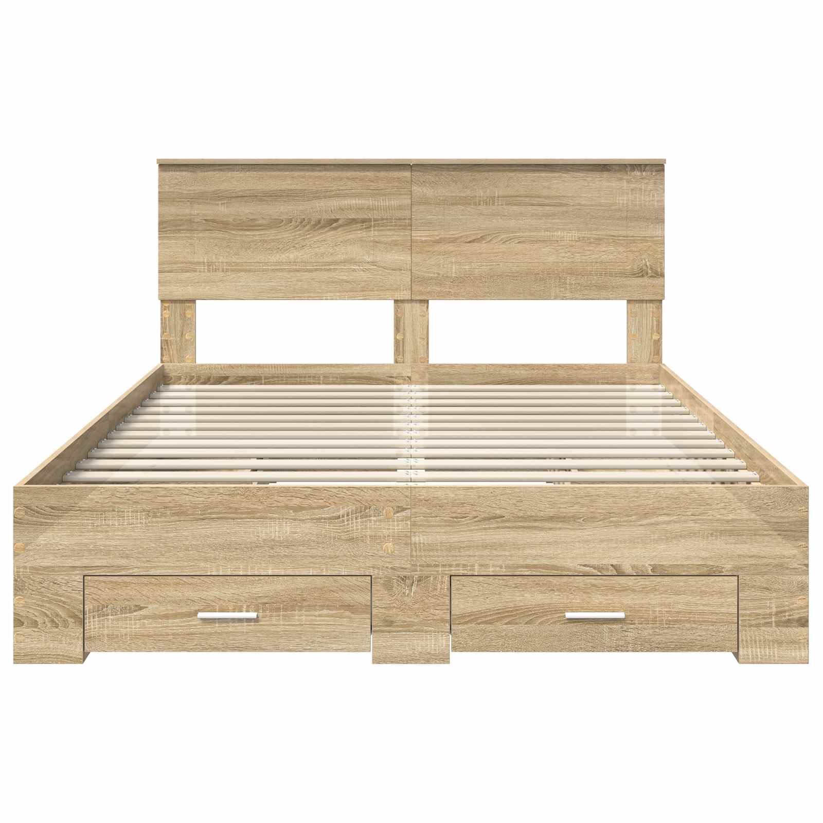 Bed Frame with Drawer Sonoma Oak 150 x 200 cm Engineered Wood