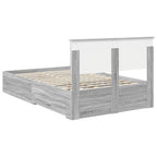 Bed Frame with Drawer Grey Sonoma 120 x 190 cm Engineered Wood
