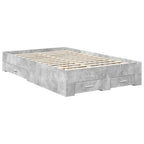 Bed Frame Concrete Grey 120 x 200 cm Engineered Wood