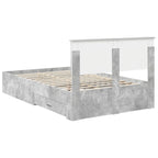 Bed Frame Concrete Grey 120 x 200 cm Engineered Wood