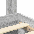 Bed Frame with Drawer Grey Sonoma 120 x 200 cm Engineered Wood