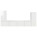 4 pcs High Gloss White