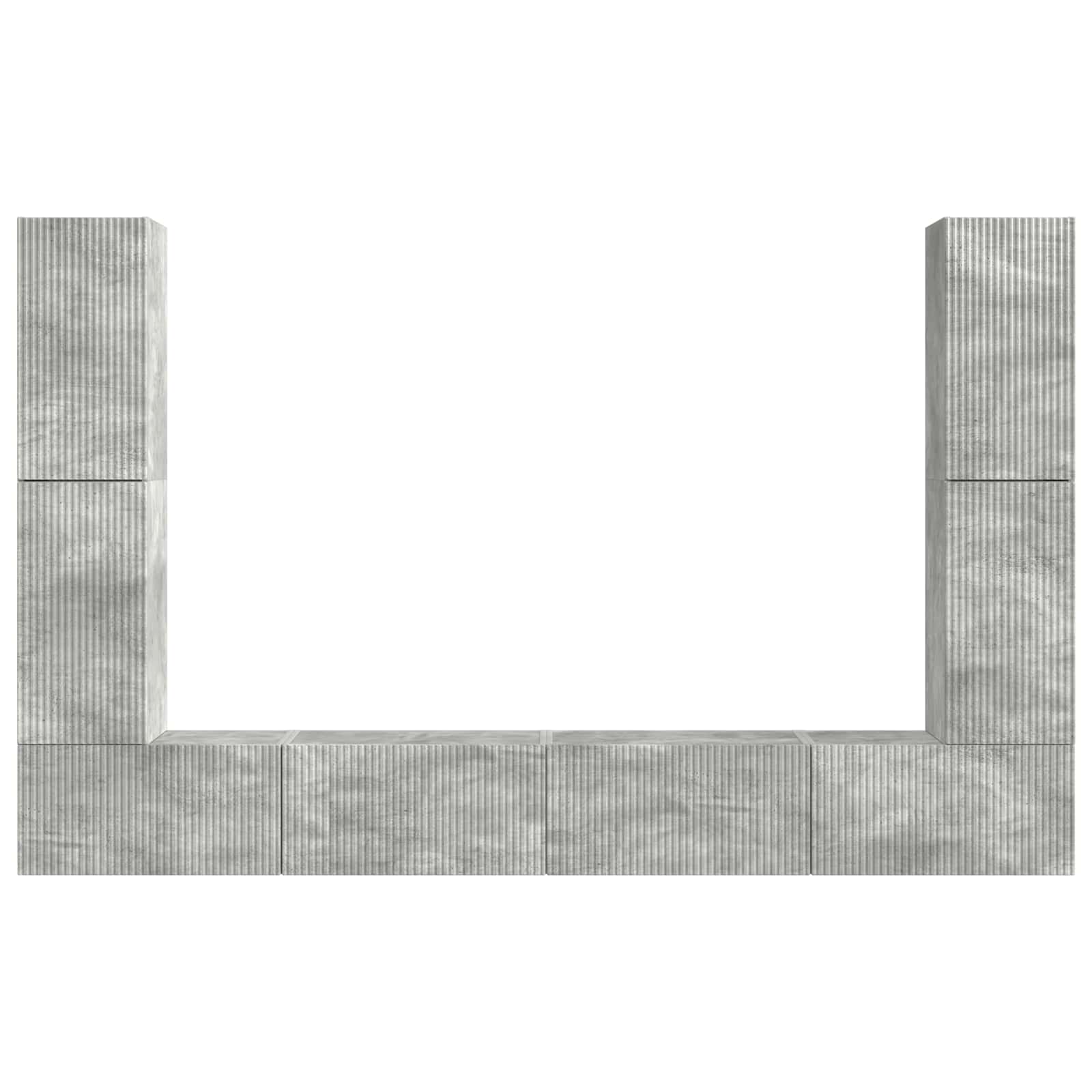 4 pcs Concrete Grey