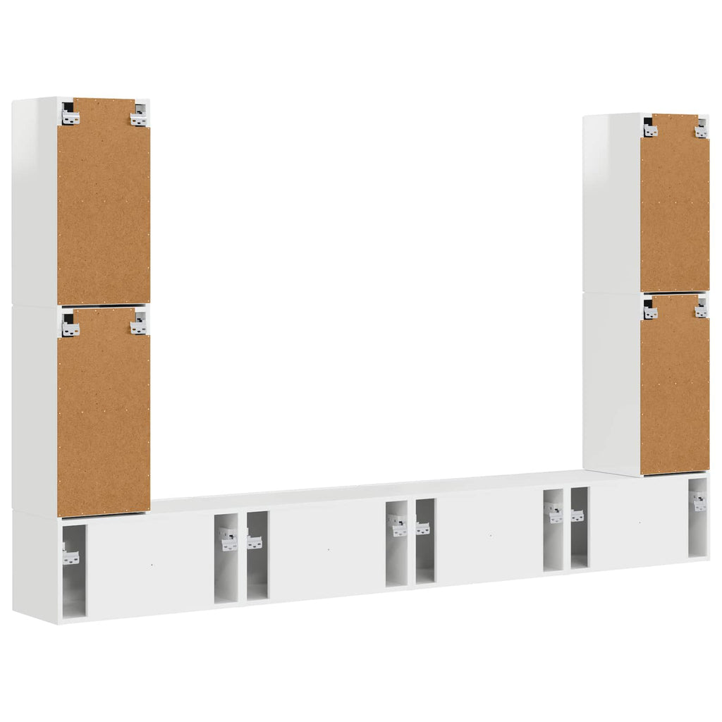 4 pcs High Gloss White