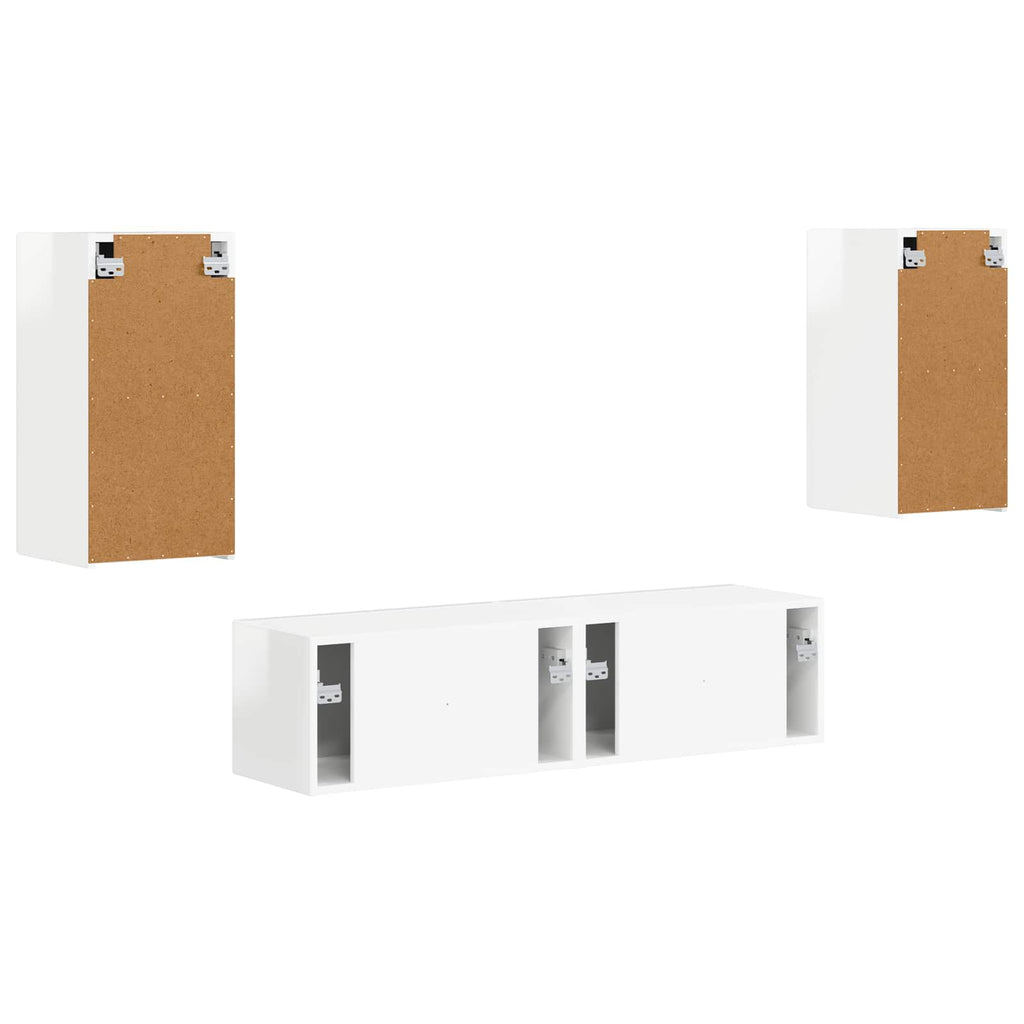 2 pcs High Gloss White