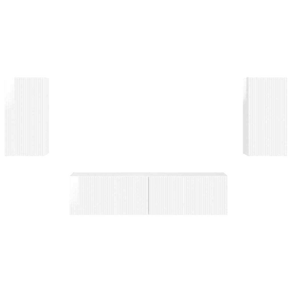 2 pcs High Gloss White