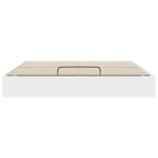 Ottoman Bed Frame White 203 x 180 x 25 cm Chipboard