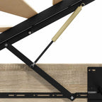 Ottoman Bed Frame Sonoma Oak 203 x 180 x 25 cm Chipboard