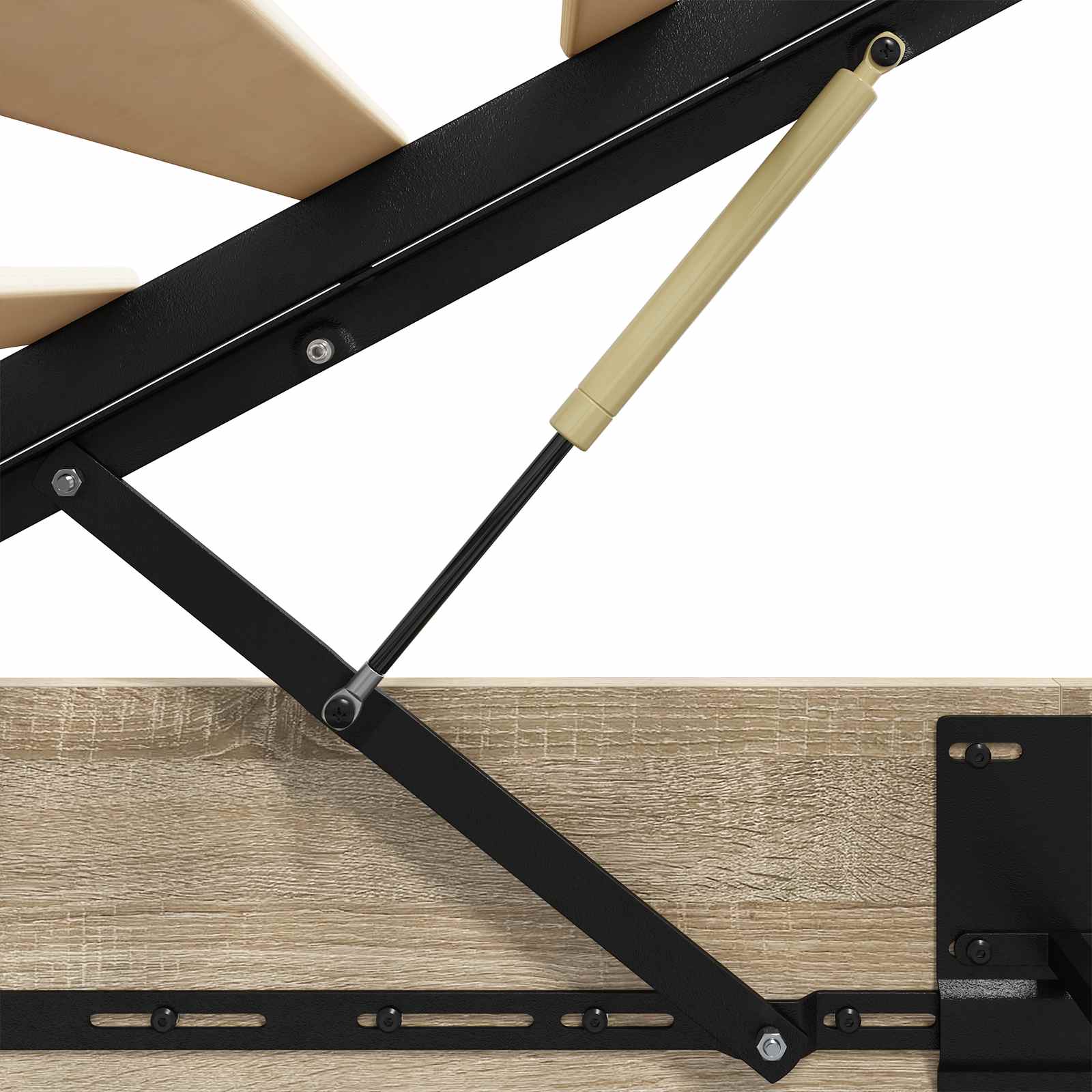 Ottoman Bed Frame Sonoma Oak 203 x 180 x 25 cm Chipboard