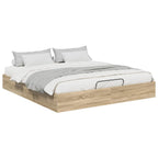 Ottoman Bed Frame Sonoma Oak 203 x 180 x 25 cm Chipboard