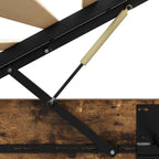 Ottoman Bed Frame Smoked Oak 203 x 180 x 25 cm Chipboard